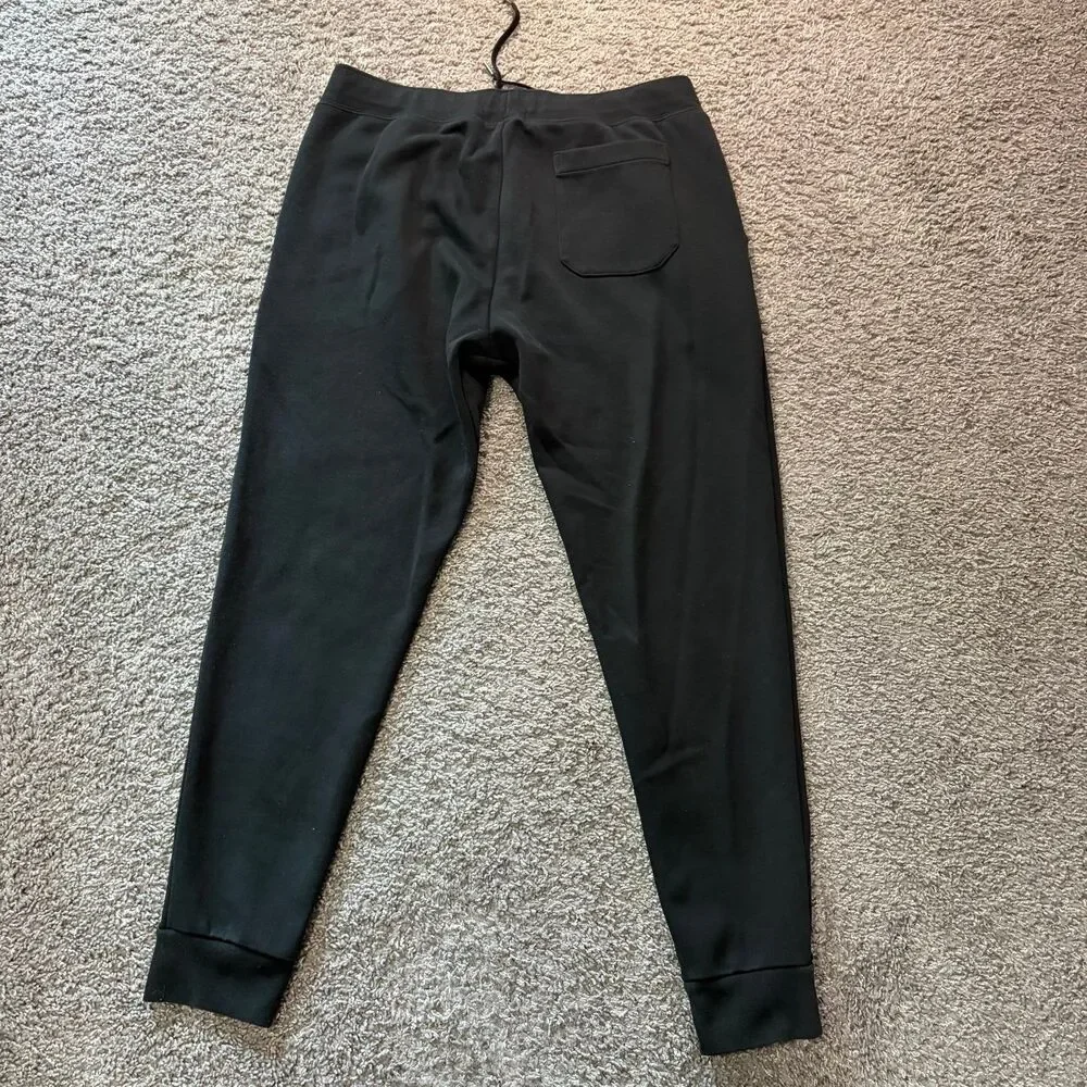 Polo Ralph Lauren Double Knit Jogger Sweatpants Black Men’s Size Medium